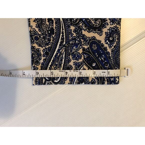 DIANE VON FURSTENBERG Paisley MID RISE SKINNY PANT Size 6 DVF NWT - Picture 6 of 7